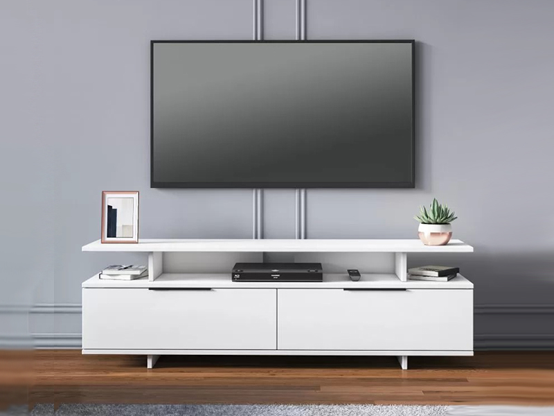tv komoda dream visoki sjaj belo 2