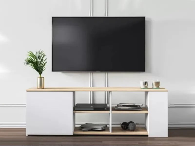 tv komoda rome visoki sjaj belo dezen 2 1