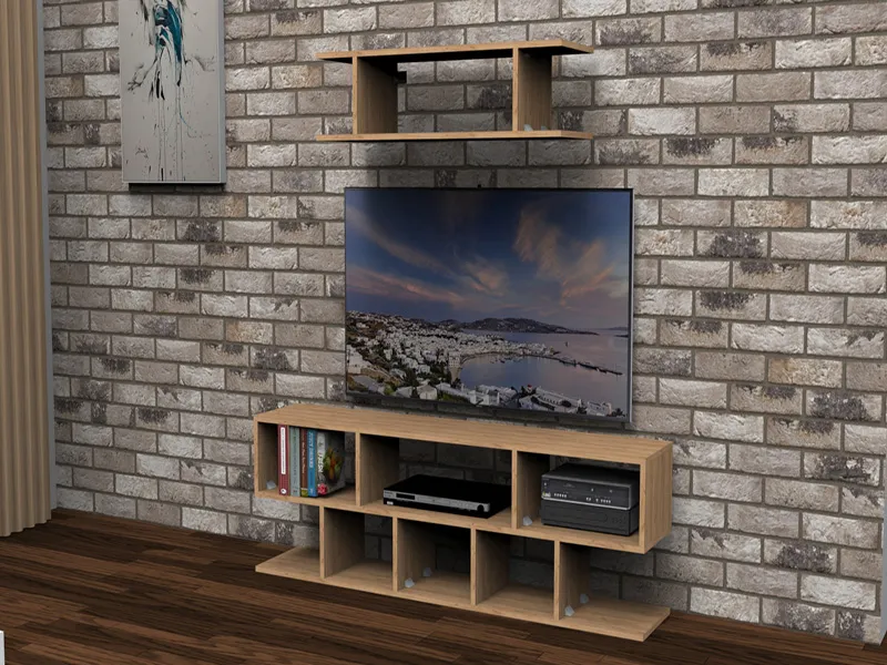 tv komoda evi 13 zlatni hrast - 2