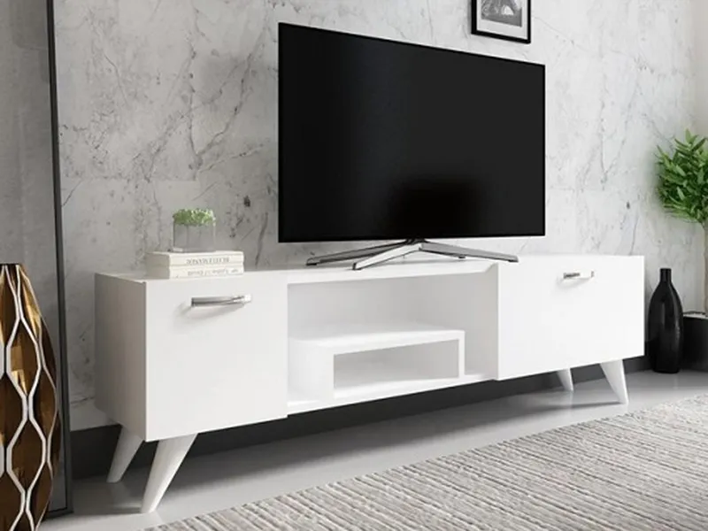 tv komoda belo asimetrična vrata 1a