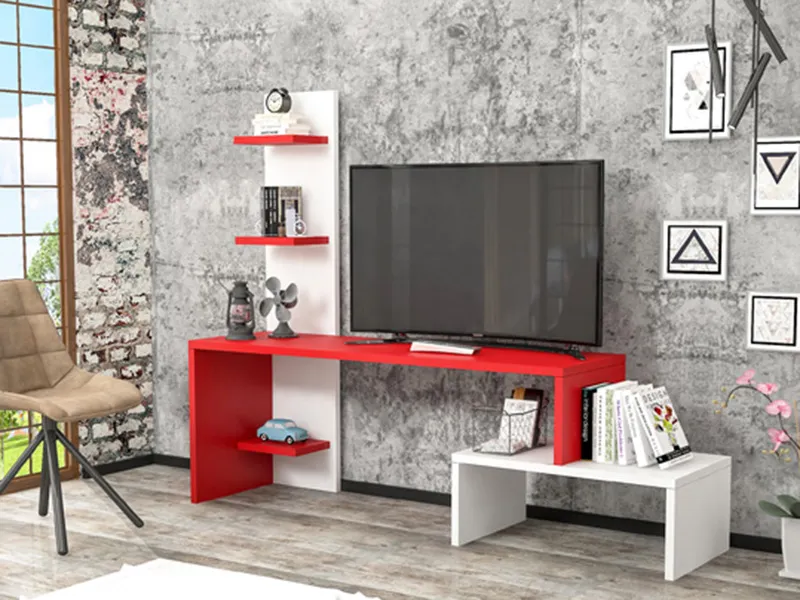 tv komoda belo crveno 1a