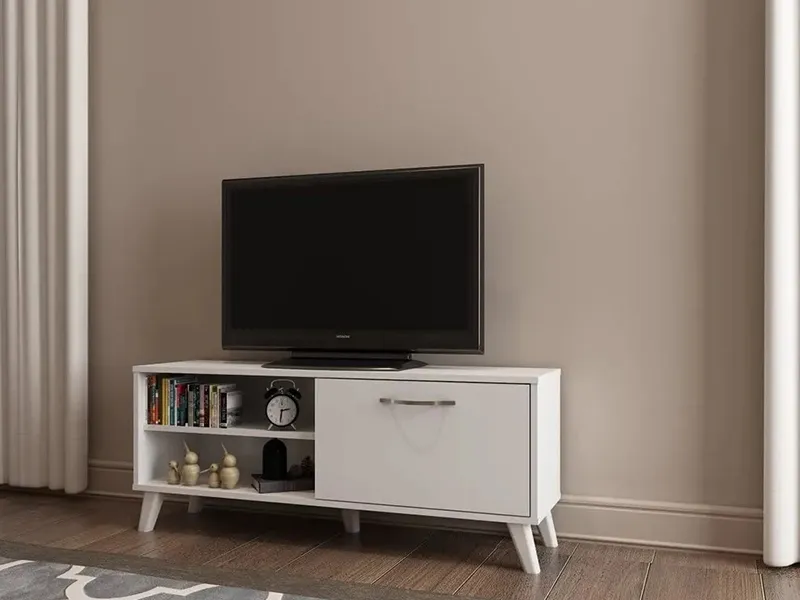 tv komoda i polica belo 1a