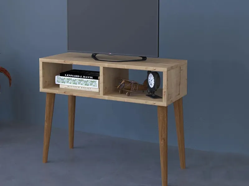 tv komoda retro noge masiv 1a