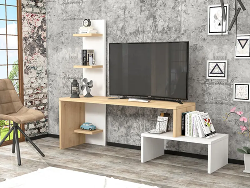 tv komoda zumbul belo - hrast 5a