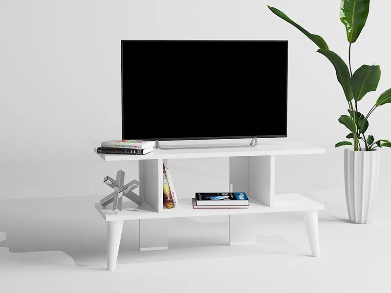 tv komoda belo sa belim nogama 1a