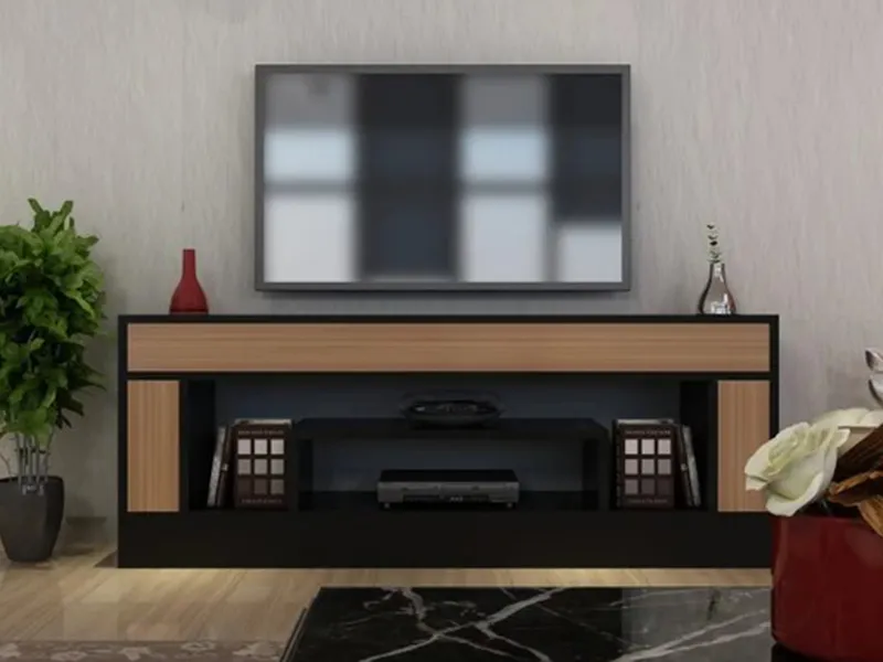 tv komoda jug crno tikovina 1b