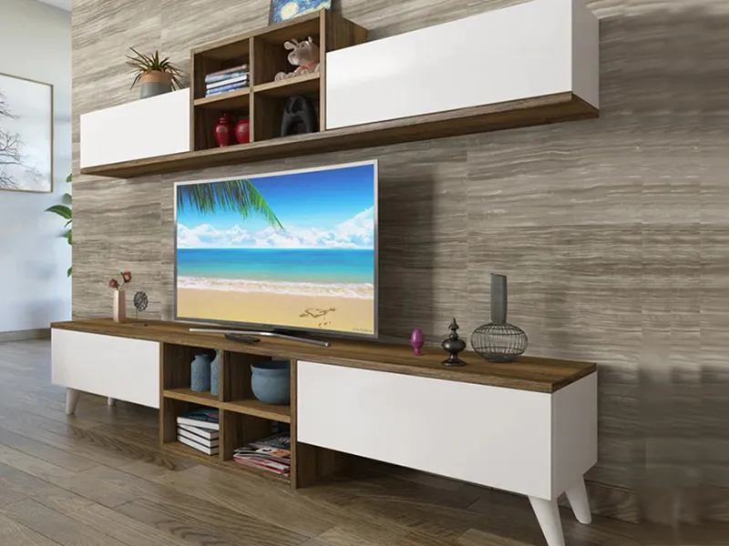 tv komoda jupiter drvni dezen - belo (3a)