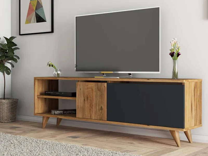 tv komoda nepal drvni dezen antracit 4a