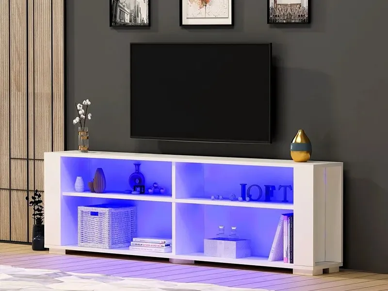 tv komoda sona belo sa led rasvetom 1a
