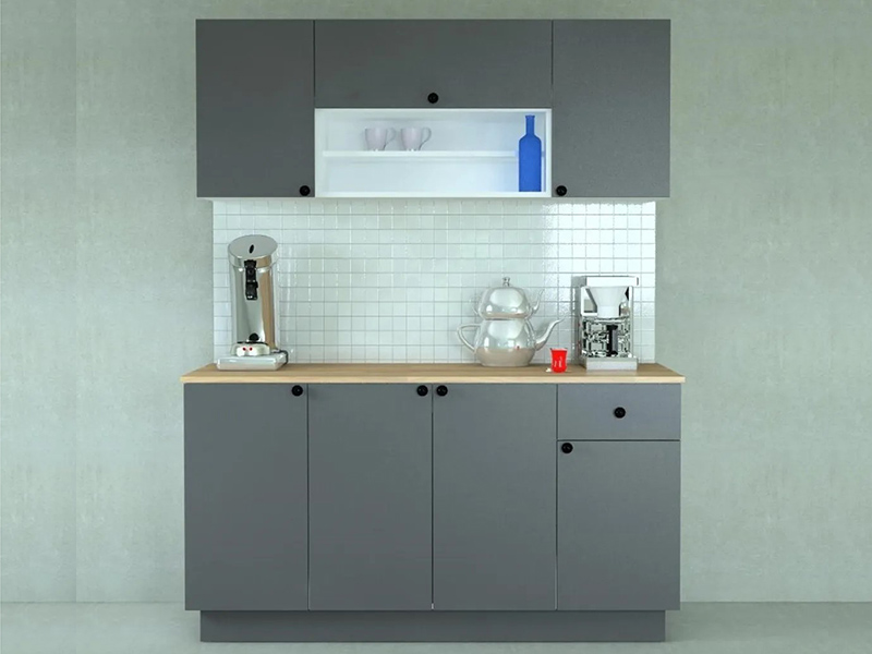 kuhinja belo antracit 160 cm 3a
