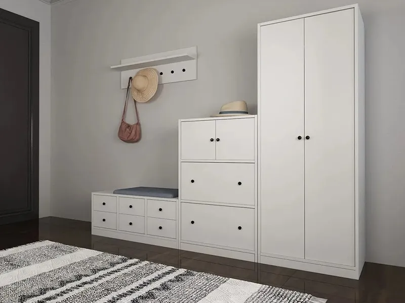 predsoblje belo sa fiokama 1a