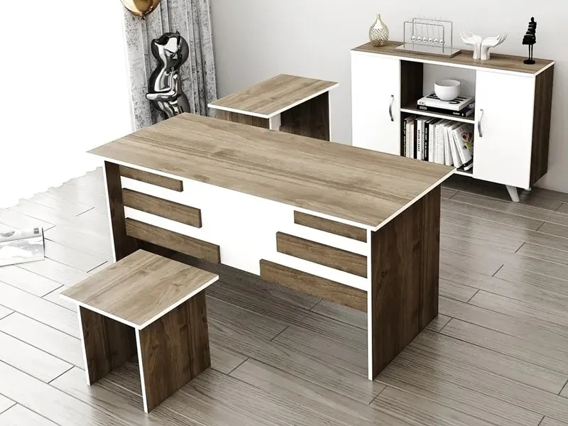 kancelarijski set orah - belo 1a